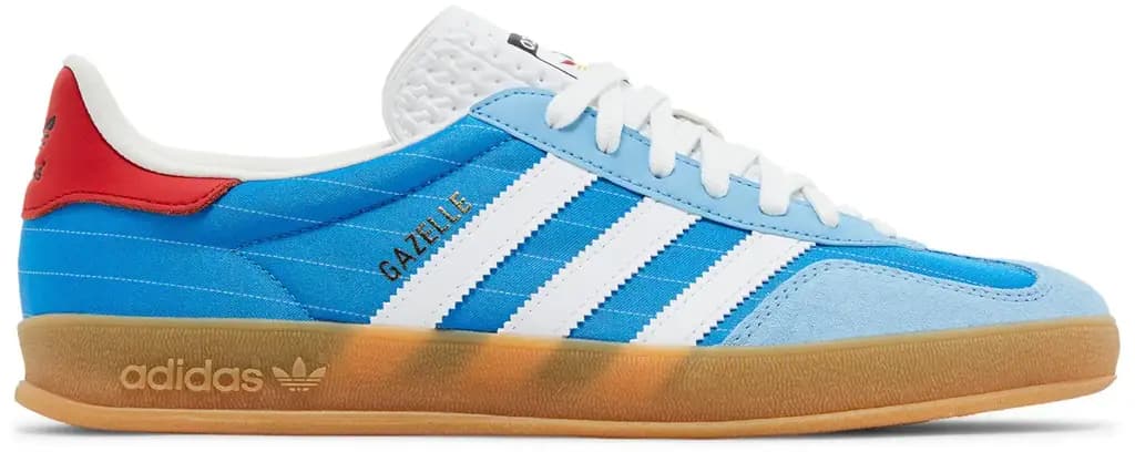 ADIDAS ORIGINALS GAZELLE INDOOR PINSTRIPE TRAINERS — (if9643)