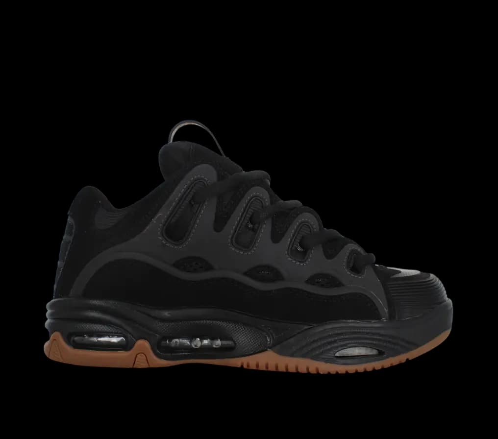 OSIRIS D3 2001 SKATE SHOES - BLACK/GUM — (1141119)