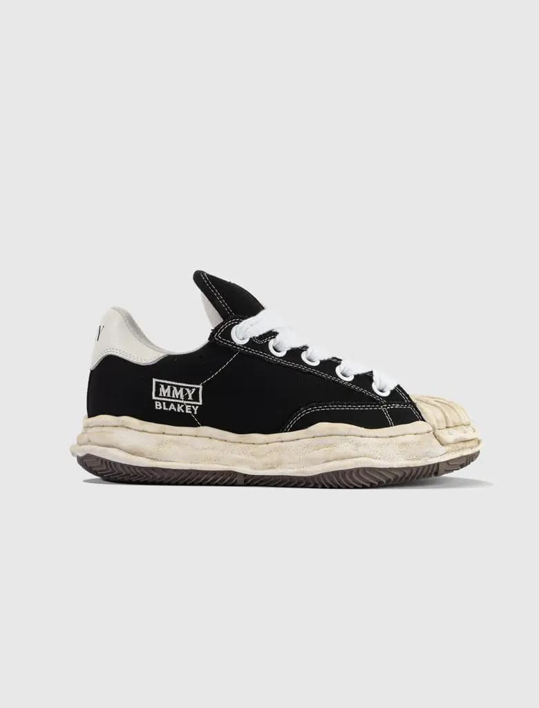 Maison Mihara Yasuhiro MIHARA BLAKEY OG SOLE PFR CVS LIGHT SNEAKER - BLACK/BLACK — (a13fw730-blk/blk)