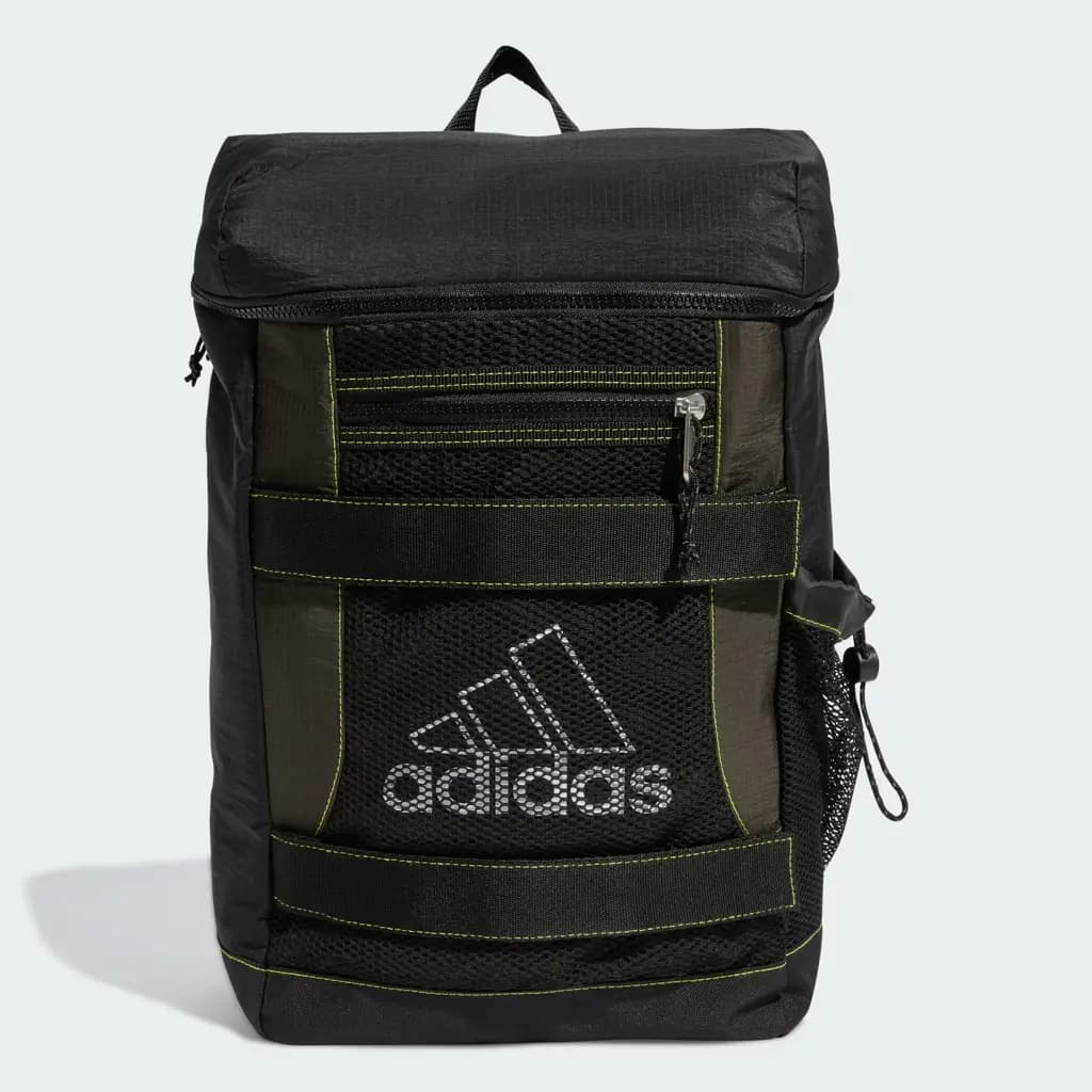 ADIDAS MIXED-MATERIAL BACKPACK WITH MULTIPLE POCKETS — (jd5599)