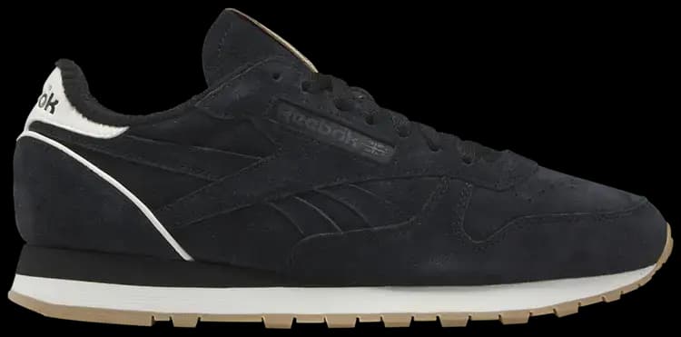 REEBOK CLASSIC LEATHERTHR VINTAGE BLK TRAINERS — (gy9886)