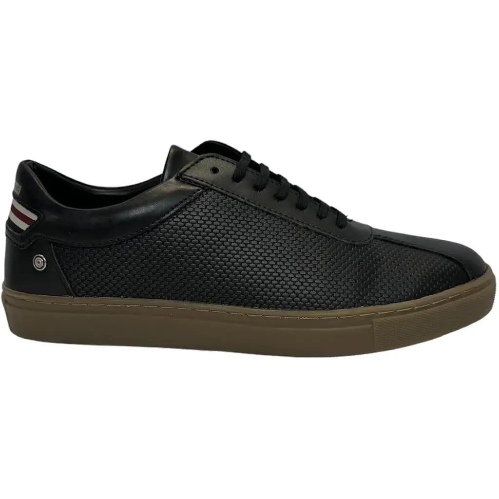 LAMBRETTA MENS POLTER LOW RISE RETRO TRAINERS — (lam0056)