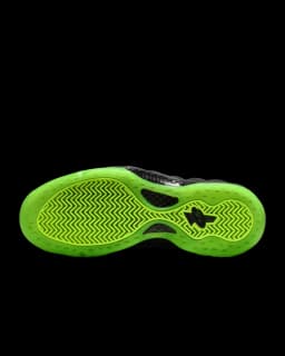 NIKE AIR FOAMPOSITE ONE TRAINERS - BLACK/VOLT — (hf2902-001)