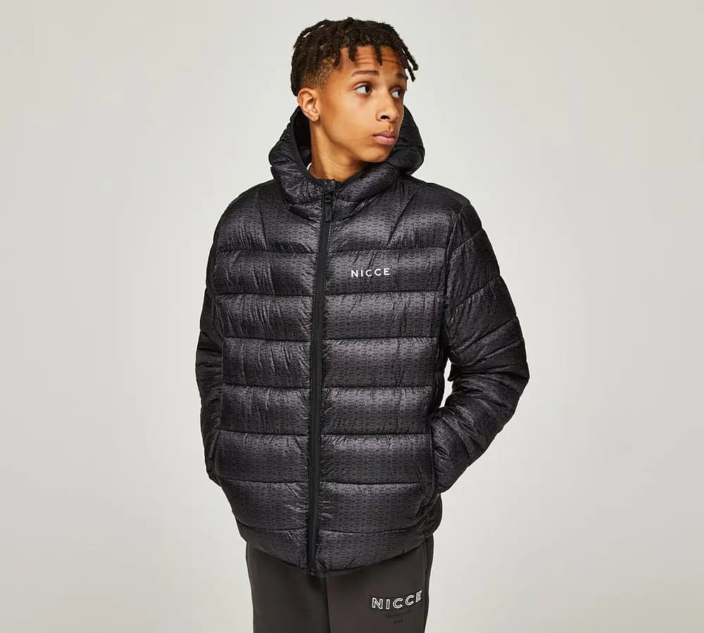 NICCE REPEATER JACKET - BLACK / COAL — (ne3k100475bs2fym)