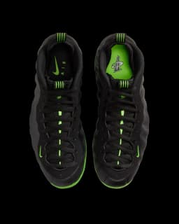 NIKE AIR FOAMPOSITE ONE TRAINERS - BLACK/VOLT — (hf2902-001)