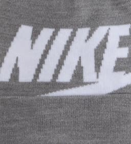 NIKE NIKE SWOOSH POM BEANIE & GLOVE SET - DK GREY HEATHER — (9a2695-042)