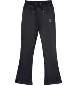 JUICY COUTURE Diamante Velour Bootcut Jogger - Jet Black — (jbx6359-102)