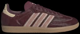 ADIDAS ORIGINALS SAMBA OG W PONYHAIR TRAINERS - SAND STRATA/MAROON/WARM CLAY — (jp5330)
