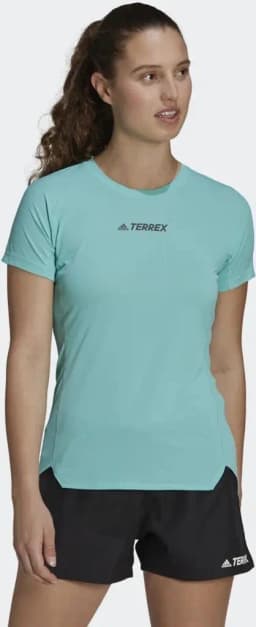 ADIDAS WOMENS TERREX PARLEY AGRAVIC TRAIL RUNNING TEE
