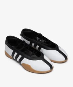 ADIDAS ORIGINALS WOMENS MEI BALLET TRAINERS White/Core Black/Gum 3 — (jr7030)