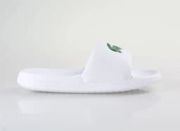 LACOSTE SERVE SLIDE 1.0 - WHITE/GREEN — (745cma0002082)