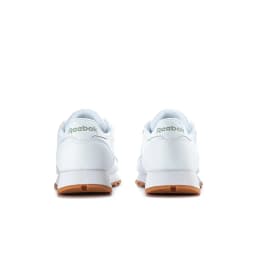 REEBOK CL LEATHER TRAINERS - WHITE/GUM — (100008491)