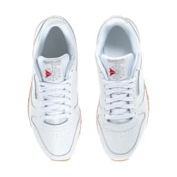 REEBOK CL LEATHER TRAINERS - WHITE/GUM — (100008491)