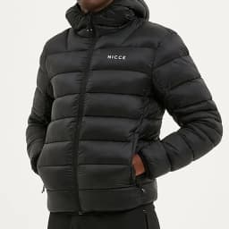 NICCE SKYLINE PUFFER JACKET - BLACK — (skyline)