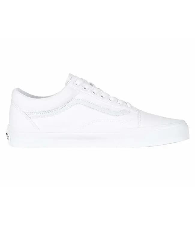 VANS WOMENS OLD CKOOL TRAINERS - True White — (vn000d3hw001)