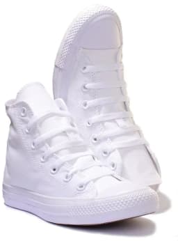 Converse Ctas Hi  - Mono White — (1u646)