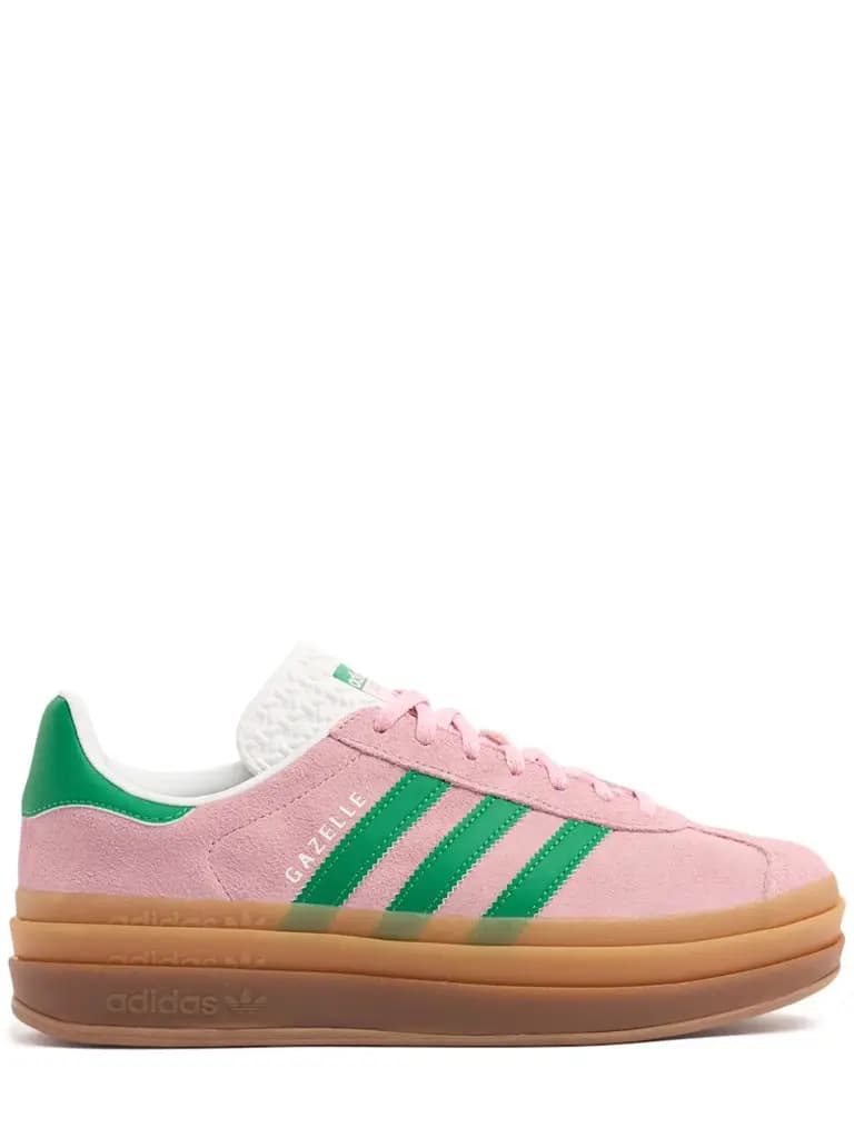 Adidas Originals Gazelle Bold - True Pink/Green/Ftwr White — (ie0420)