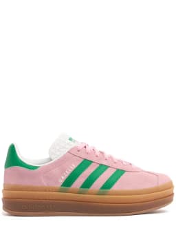 Adidas Originals Gazelle Bold - True Pink/Green/Ftwr White — (ie0420)