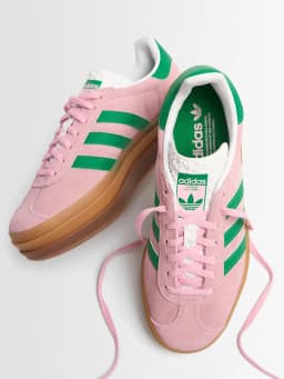Adidas Originals Gazelle Bold - True Pink/Green/Ftwr White — (ie0420)
