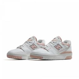 NEW BALANCE WOMENS 550 TRAINERS - White/Baby Pink/White — (bbw550bp)