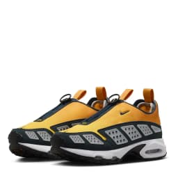 NIKE WOMENS AIR MAX SNDR TRAINERS- Canyon Gold/Deep Ocean-Lt Smoke Grey-Speed Yellow- — (hj8080-700)