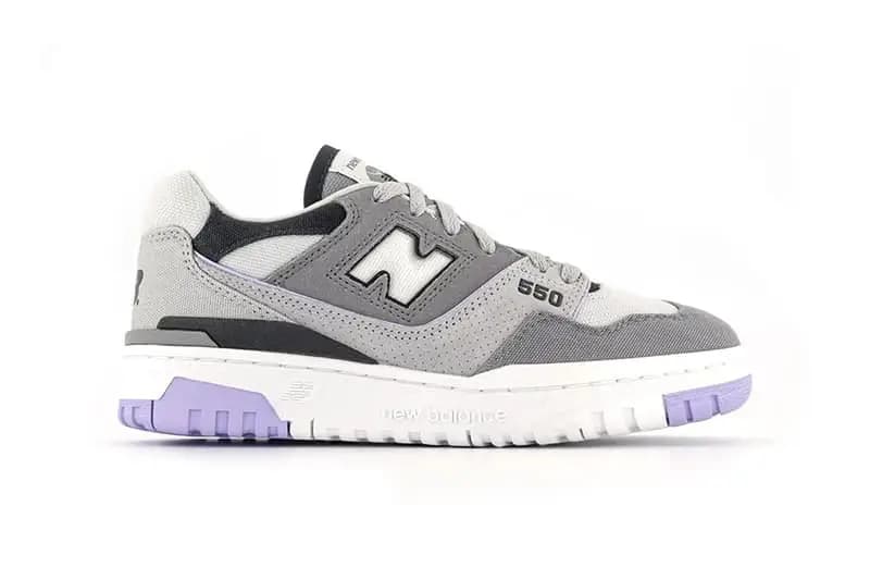 NEW BALANCE 550 - SHADOW GREY/WHITE/PURPLE