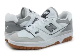 NEW BALANCE 550 TRAINERS - WHITE/SLATE GREY