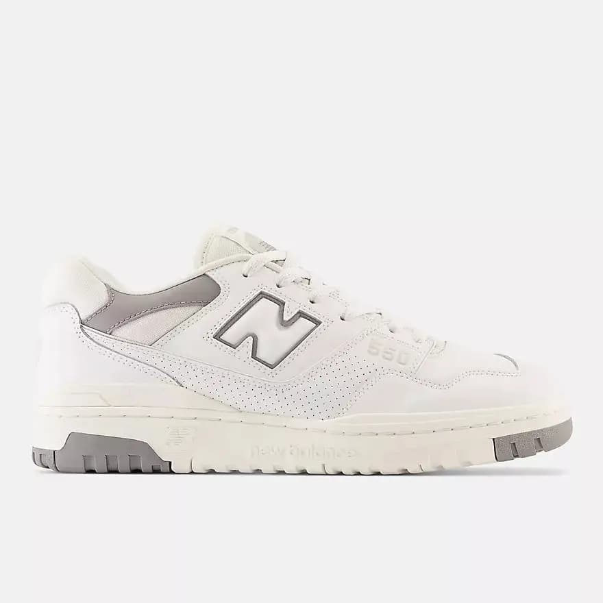NEW BALANCE 550 TRAINERS - WHITE/GREY