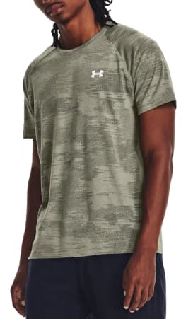 UNDER ARMOUR UA STREAKER SPEEDCAMO SS - GROVE GREEN / REFLECTIVE