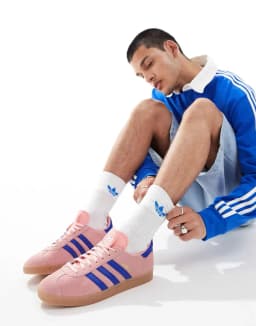 ADIDAS ORIGINALS GAZELLE - SEMI PINK SPARK/LUCID BLUE/GUM 2