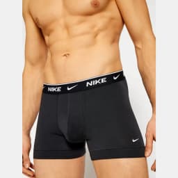 NIKE WAISTBAND 3PACK TRUNK BOXER -  BLACK / GREY / WHIT