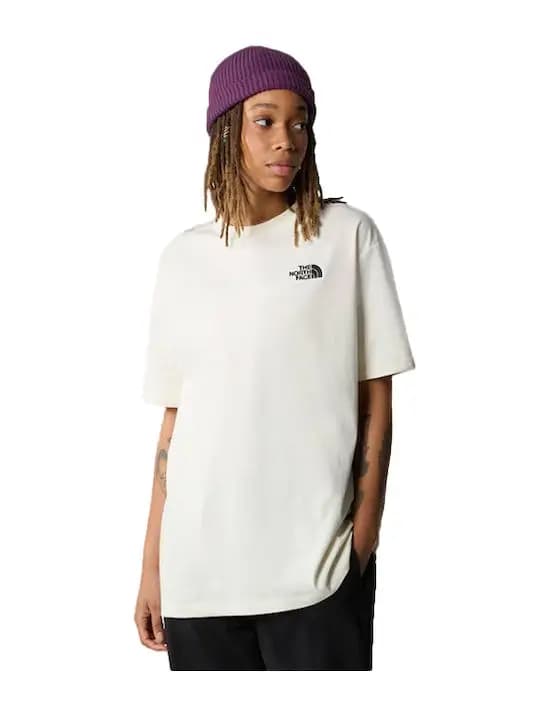 THE NORTH FACE W OVERSIZE SIMPLE DOME TEE - White Dune