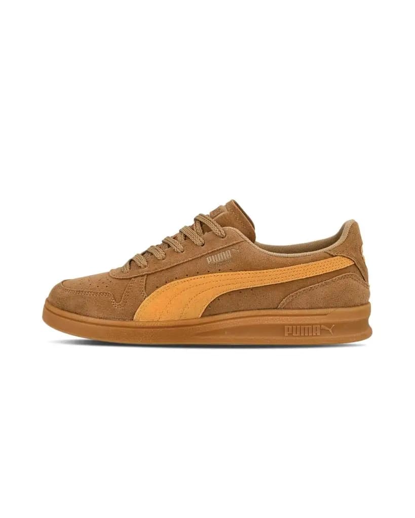 PUMA INDOOR R-SUEDE - CHOCOLATE CHIP-SPORT YELLOW