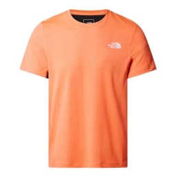 THE NORTH FACE M LGHTBRGHT S/S TEE - VIVID FLAME/TNF BLACK