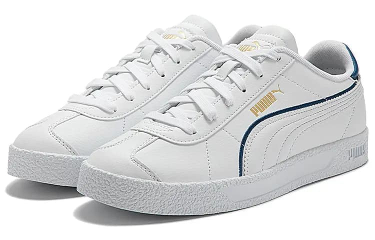 PUMA CLUB - WHITE/LAKE BLU/GOLD