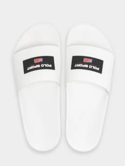 RALPH LAUREN POLO POLO SPORT SLIDE - WHITE
