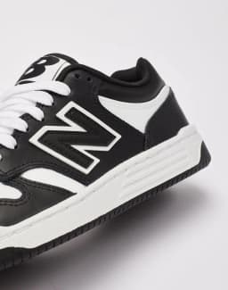 NEW BALANCE JNR 480 - BLACK WHITE
