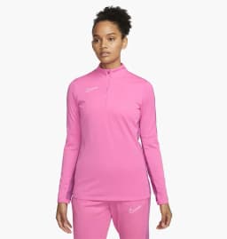 NIKE W FOOTBALL 1/4 ZIP - PINK GLOW/COSMIC FUSCHIA