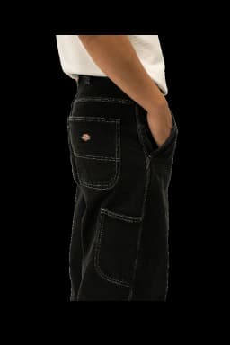 DICKIES MADISON BAGGY FIT DENIM PANT - BLACK WASH