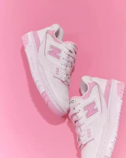NEW BALANCE 550 - WHITE/PINK/WHITE