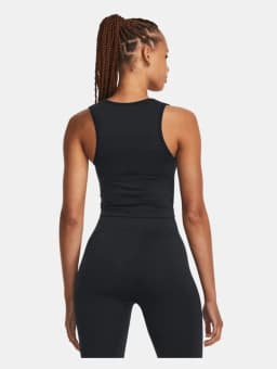 UNDER ARMOUR UA TRAIN SEAMLESS TANK - BLACK / WHITE — (1379148-001)