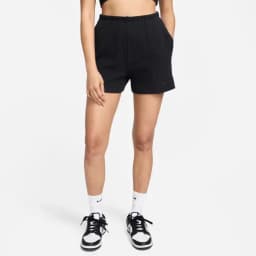 NIKE W NSW CHLL KNT RIB 3IN SHRT - BLACK — (fn3674-010)