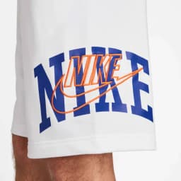 NIKE VARSITY ARCHED GX SHORT - WHITE/SAFTEY ORANGE — (fv5136-100)