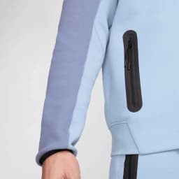 NIKE TECH FLC FZ WR HOOD - LT ARMORY BLUE/ASHEN SLATE — (fb7921-440)