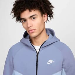 NIKE TECH FLC FZ WR HOOD - LT ARMORY BLUE/ASHEN SLATE — (fb7921-440)