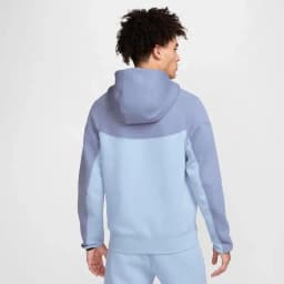 NIKE TECH FLC FZ WR HOOD - LT ARMORY BLUE/ASHEN SLATE — (fb7921-440)