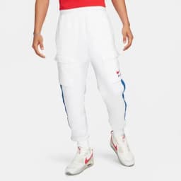 NIKE SWSH AIR FLC CARGO JOGGER - WHITE/UNI RED — (fn7693-100)