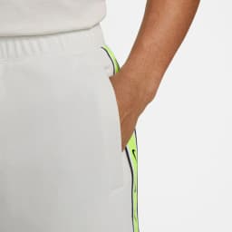 NIKE REPEAT FLC SHORT  -  SUMMIT WHITE/VOLT — (fj5317-121)