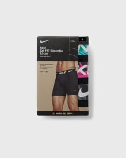 NIKE MICRO BOXER BRIEF 3PK - BLACK - AQUARIUS BLUE/ LASER FUCHSIA/ COOL GREY MA — (0000ke1157c49)
