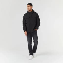 CLOSURE LONDON RIPSTOP PANELLED TECH JACKET - BLACK — (clj-3142black)